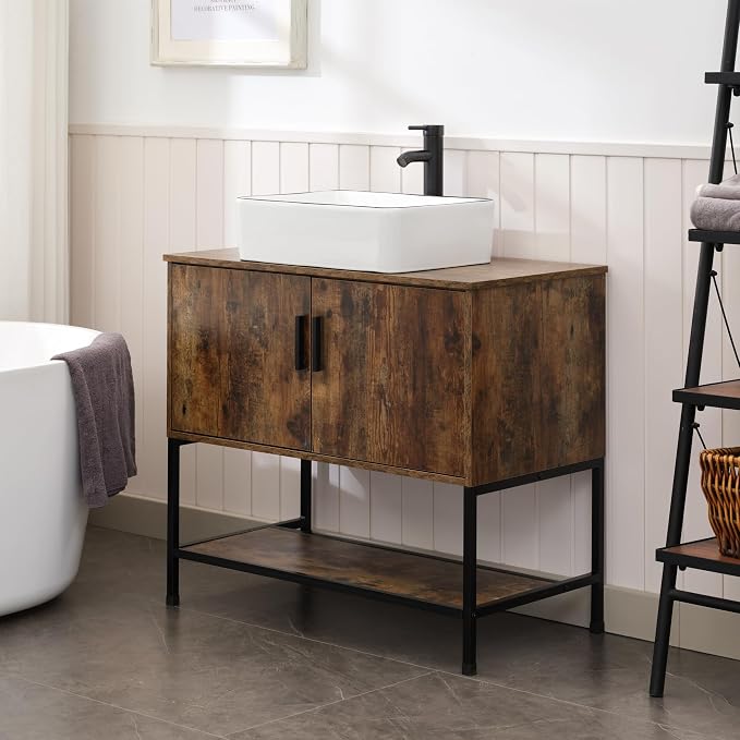 UEV Rustic Brown 36 Inch Bathroom Vanity - Image 5