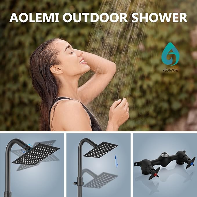 Aolemi Outdoor Shower Kit Fixtures 6 Inch Center - Image 2
