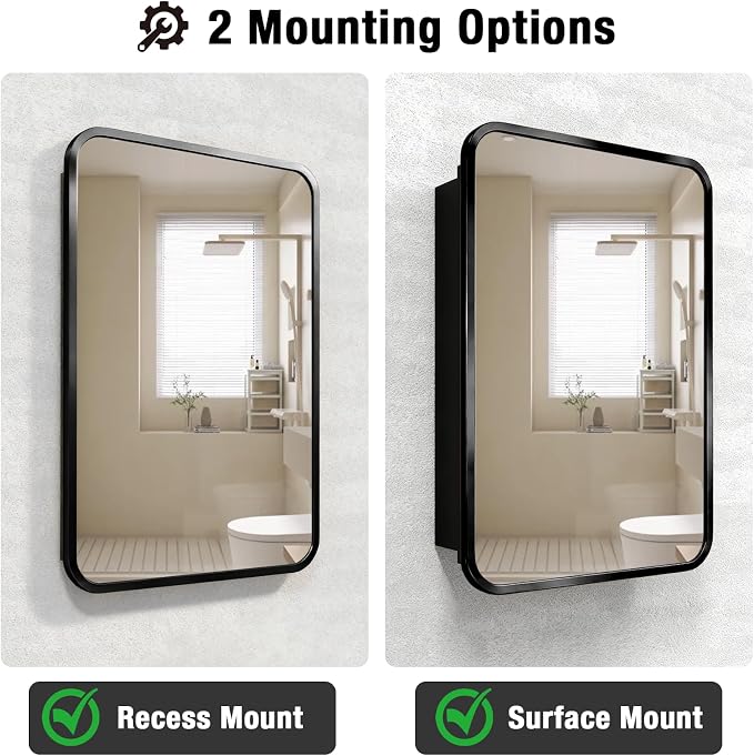 Rectangle Bathroom Medicine Cabinet - Image 6