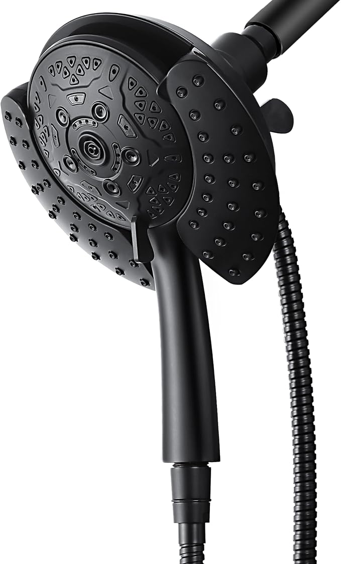 Shower Heads with Handheld Spray Combo: 7.2" Rain Shower Head & Handheld Shower by INAVAMZ