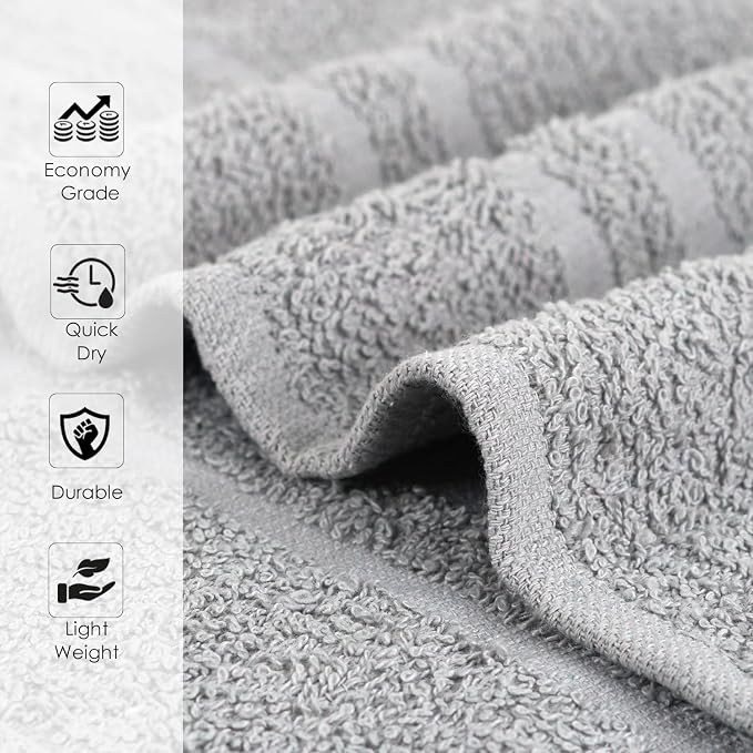 Hand Towels Grey Economy Salon Towels - Image 6