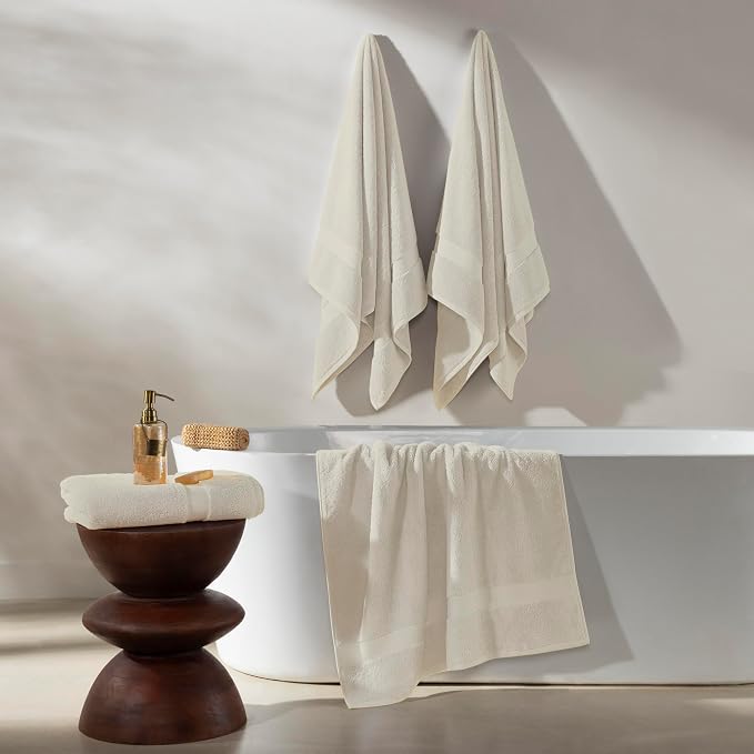 TOWELTIQUE- Organic Cotton Luxury Bath Towels Pack of 4 GOTS & Oeko- TEX - Image 5