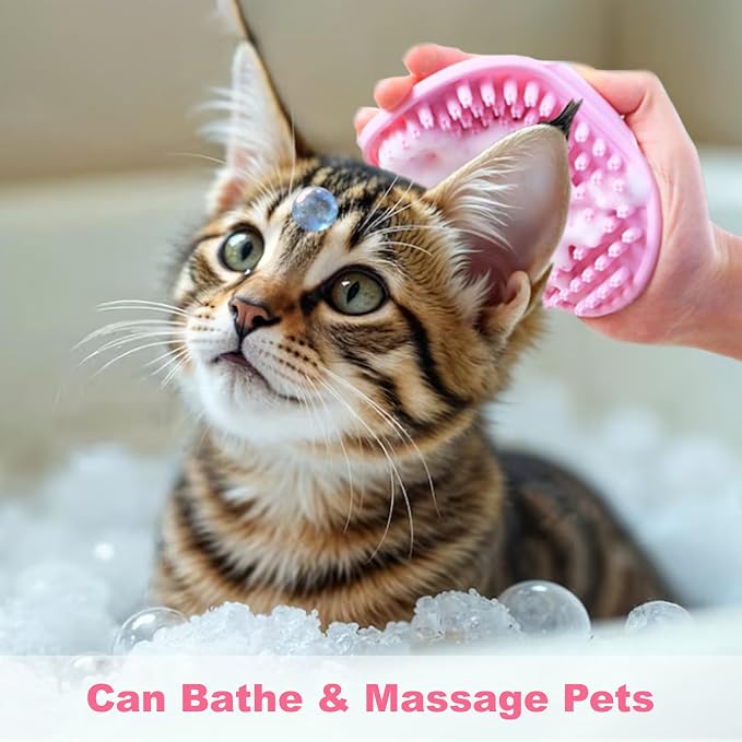 2 Piece Pink Pet Bath Supplies - Image 5