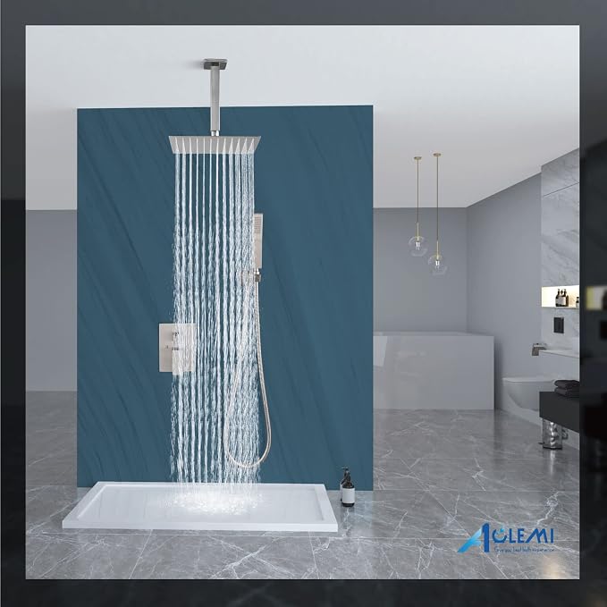 Aolemi Ceiling Mount Shower System Rain Shower Head - Image 8