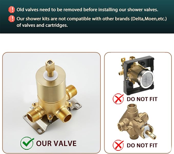 Brushed Gold Shower System - Image 7