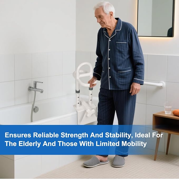 Adjustable Bathtub Safety Rail, Shower Grab Bars Handle - Image 8