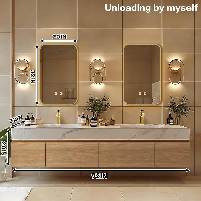 92IN Bathroom Vanity - Image 2