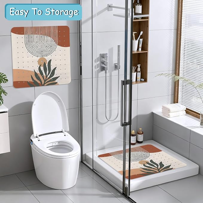 Leaves Square Anti Slip Shower Mats - Image 7