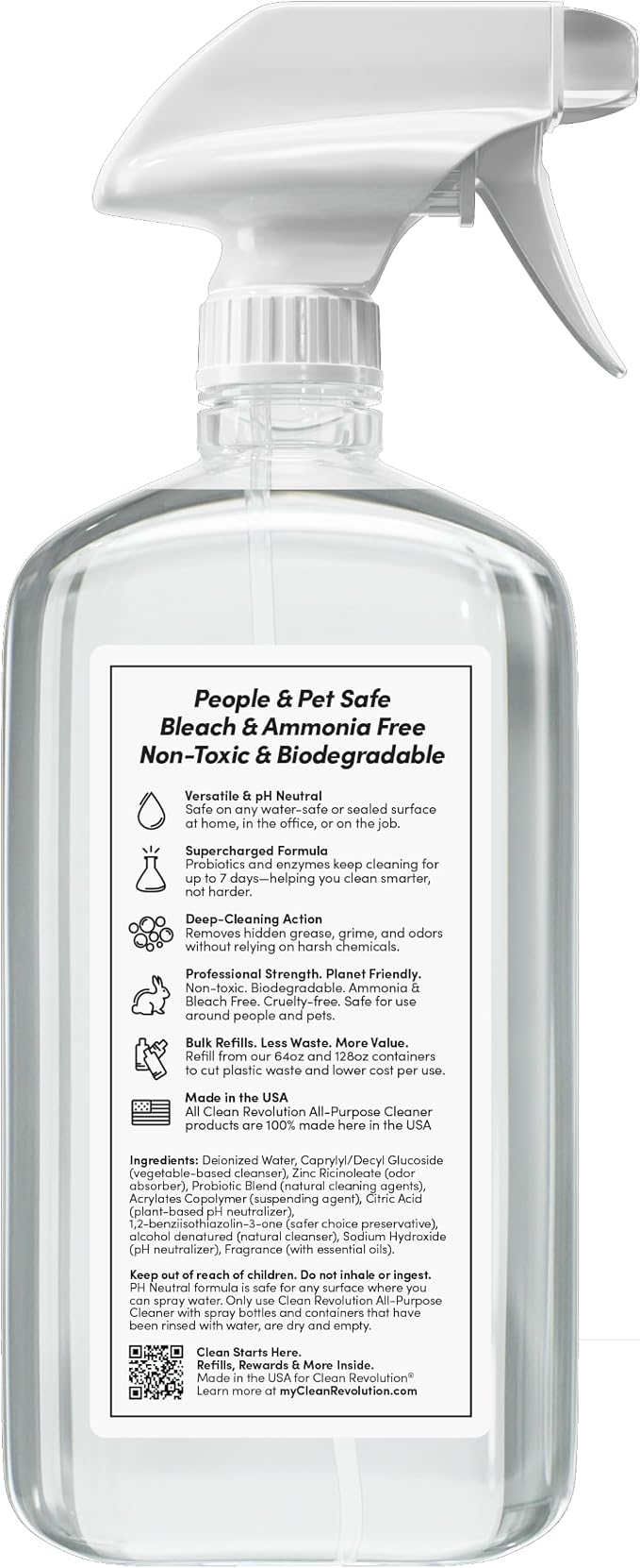 Clean Revolution SuperCharged All Purpose Cleaner Refill Supply, Eco-Friendly & - Image 3