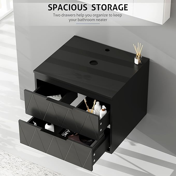 eclife 24" Floating Bathroom Vanities - Image 4