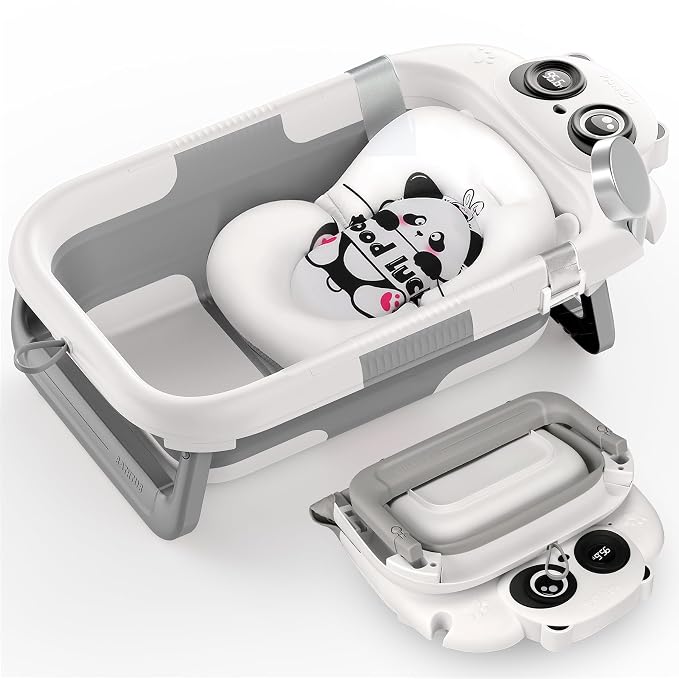 Foldable Baby Bathtub, Lightweight Bathtub by WXXM