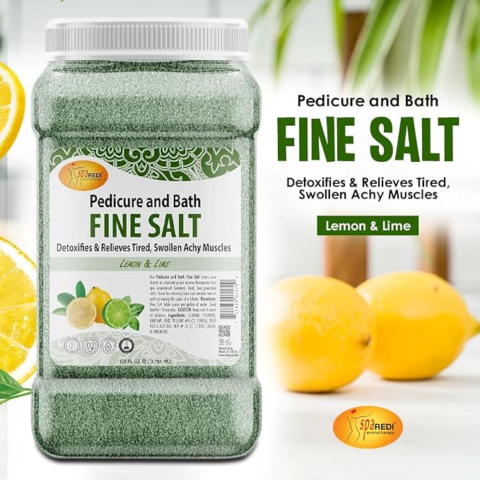 SPA REDI - Detox Foot Soak Pedicure and Bath Fine Salt, Lemon and Lime - Image 2