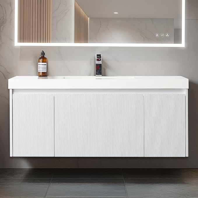 Blossom Wall Mounted 48 Inch Bathroom Vanity by BLOSSOMKitchenBath