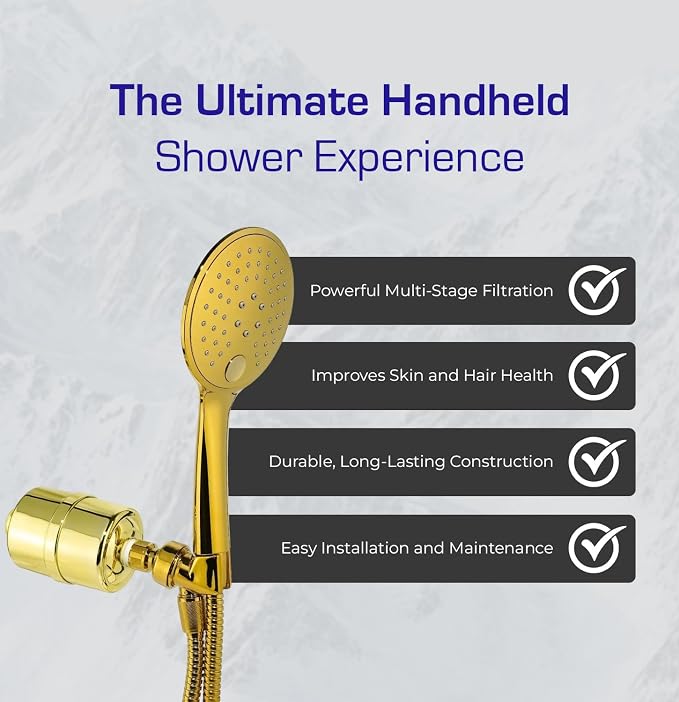 Crystal Quest Luxury Handheld Shower Power Filtration System - Image 7