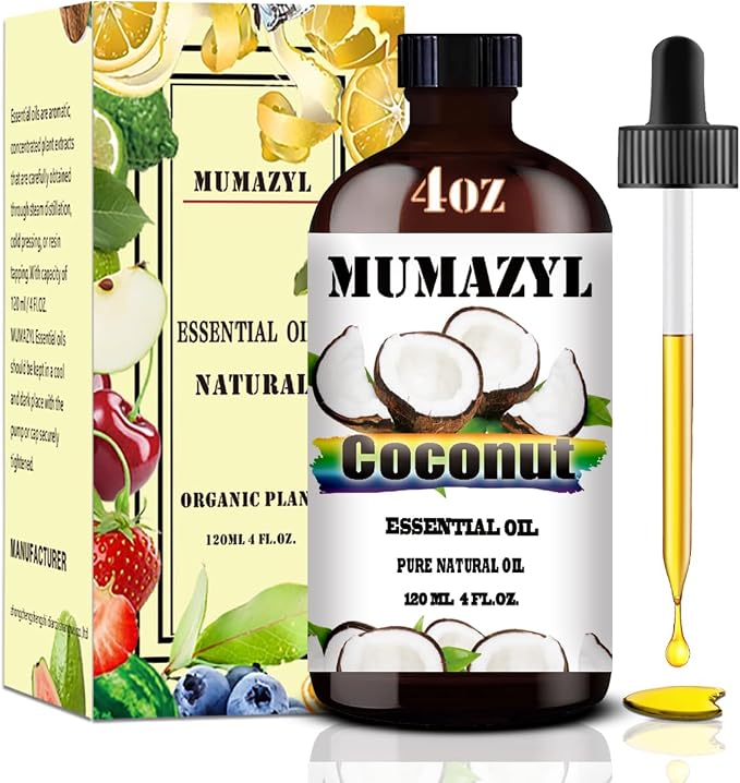 Coconut Essential Oil, Coconut Oil 4 Fl Oz 120ML by MUMAZYLESSENTIALOIL