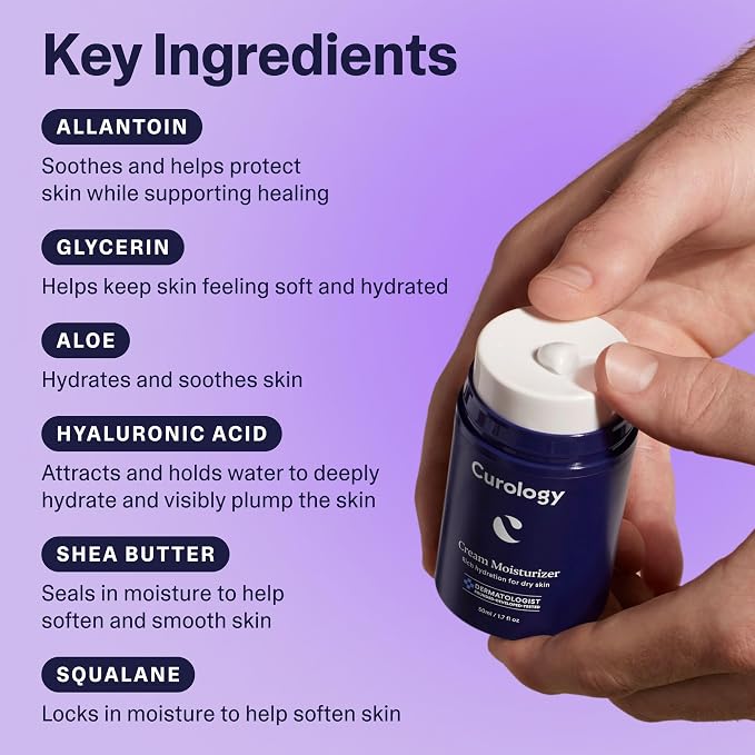 Curology Cream Moisturizer, Rich Hydrating Face Lotion - Image 5