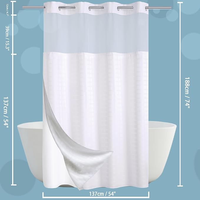 Conbo Mio Stall No Hook Shower Curtain - Image 7