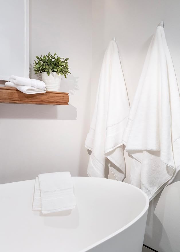 Fabdreams 100% Organic Cotton Bath Towel Set of 6 700 GSM Hotel Premium Plush - Image 3