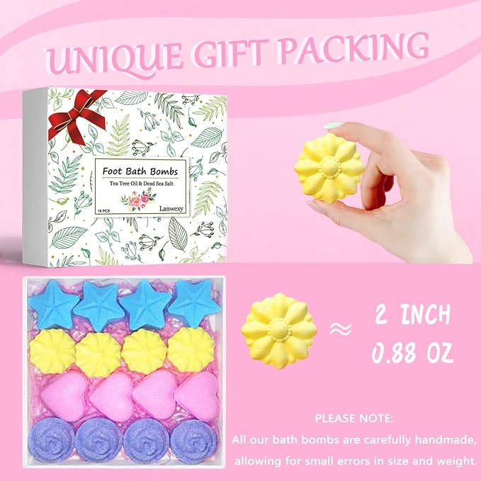 Bath Bombs, 32 Pack Foot Soak - Image 5