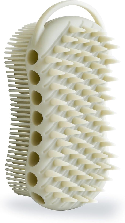 MtBoi Double-Sided Exfoliating Silicone Body Scrubber, 2-in-1 Bath Scrubber by MtBoi
