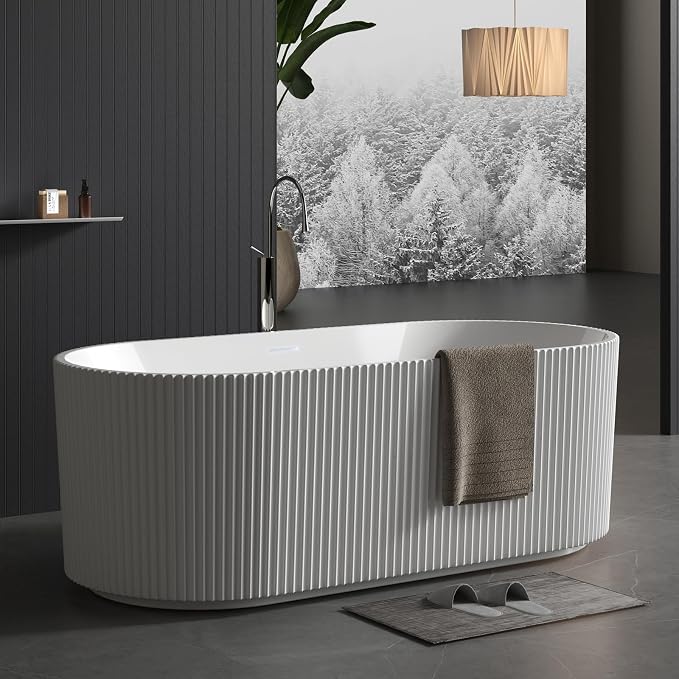 67 Inch Acrylic Freestanding Bathtub by Unknown