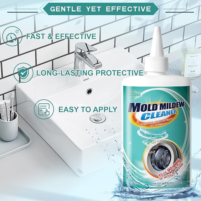 Bleach Stain Remover Gel, Heavy-Duty Tile Grout Cleaner - Image 5
