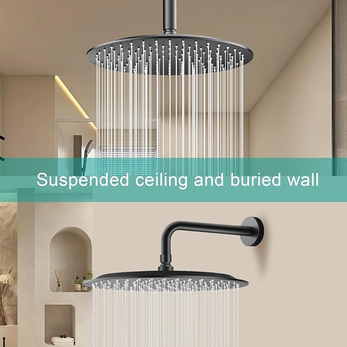 All Metal Rain Shower Head - Image 3