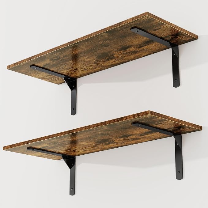 30" W x 12" D Floating Shelves for Wall, Deep Wall Shelves - Image 4