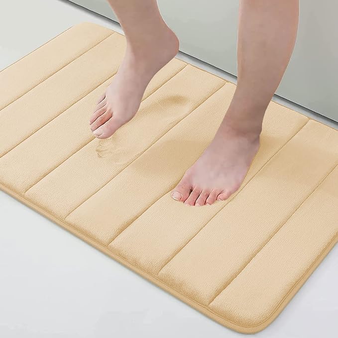 Buganda Memory Foam Bath Mat, Ultra Soft and Non-Slip Bathroom Rugs, Water by Buganda