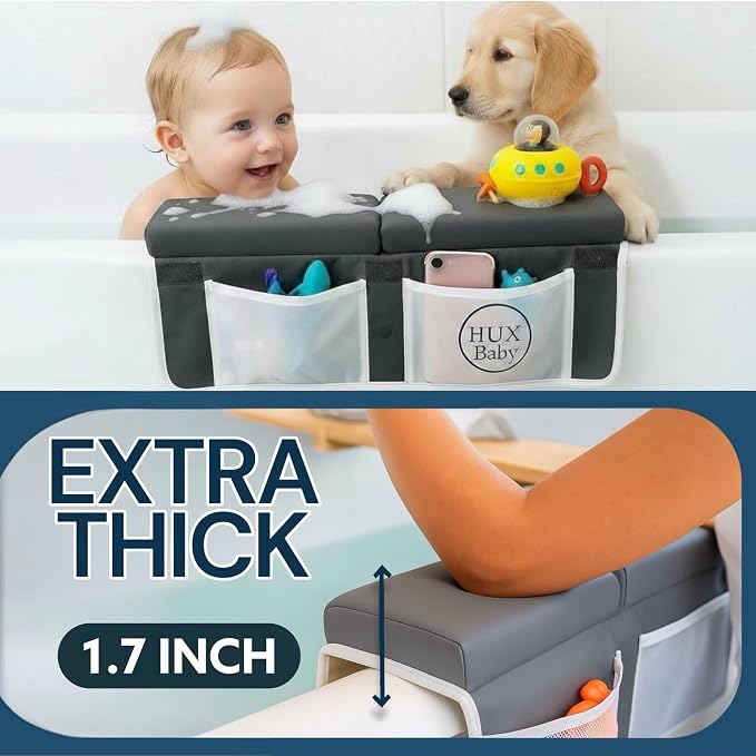 Comfortable Baby Bath Kneeler and Elbow Rest Pad Set, Non-Slip Bathtub Kneeling - Image 4