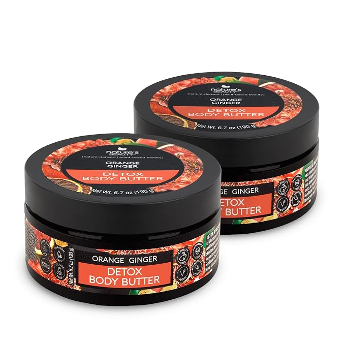 Nature's Beauty Orange Ginger Detox Body Butter Multi-Pack by NaturesBeauty