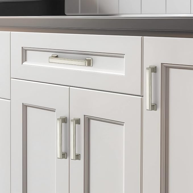 Ravinte Hardware 15 Pack Brushed Nickel Cabinet Pulls, 3-3/4 Inch Hole Center - Image 6