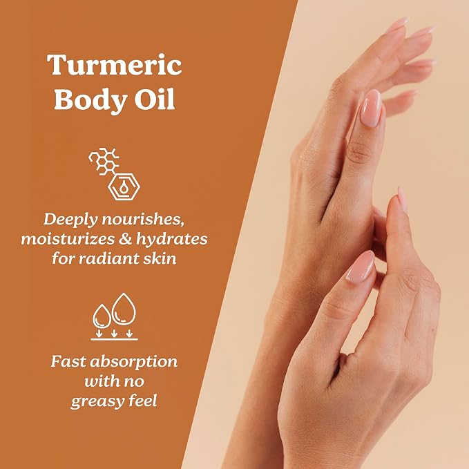 Life & Pursuits Turmeric Body Oil 6.8 Fl Oz X 2- Ayurvedic Natural Body Massage - Image 2