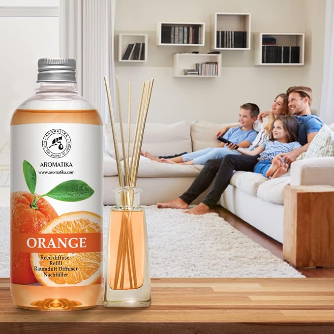 AROMATIKA Orange Reed Diffuser Refill 17 Fl Oz - Image 5
