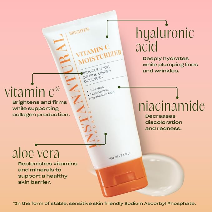 InstaNatural Vitamin C Moisturizer Face Cream, Moisturizing Lotion - Image 3