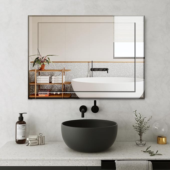 VASUHOME 22x32 Inch Frameless Double Layered Mirror - Image 6