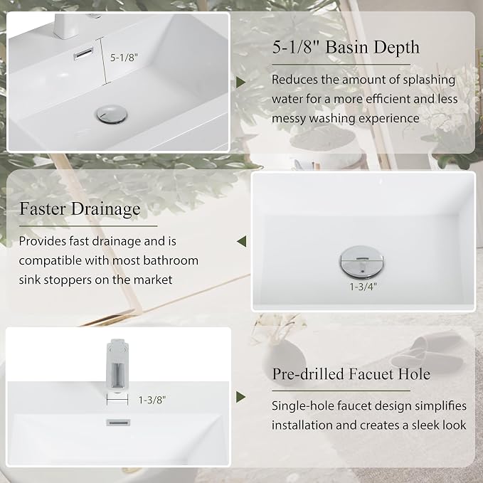 72" Wall-Mounted Bathroom Vanity - Image 6