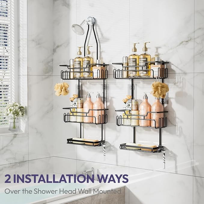 SWTYMIKI Bathroom Shower Caddy Hanging - Image 2