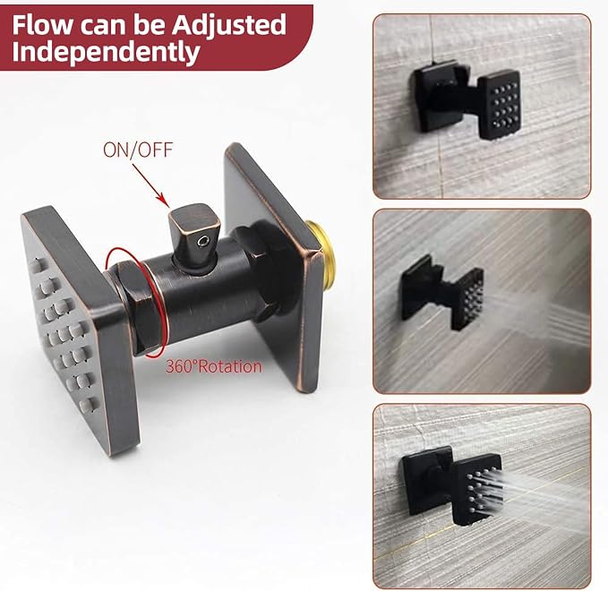 16x32 Inches Bathroom Shower System Ceiling Mount Thermostatic Luxury Rain - Image 3