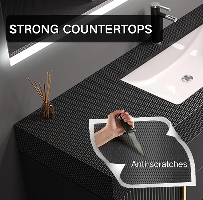 36" Bathroom Vanity with Single Sink, Floating Bathroom Vanities with LED Smart - Image 6