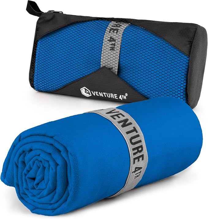 VENTURE 4TH Quick Dry Towel. Microfiber Travel Towel Ideal by VENTURE4TH