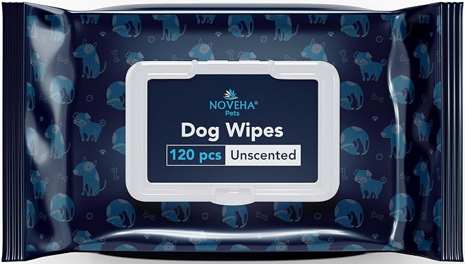 NOVEHA 120PCs Dog Wipes by NOVEHA