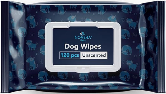 NOVEHA 120PCs Dog Wipes by NOVEHA
