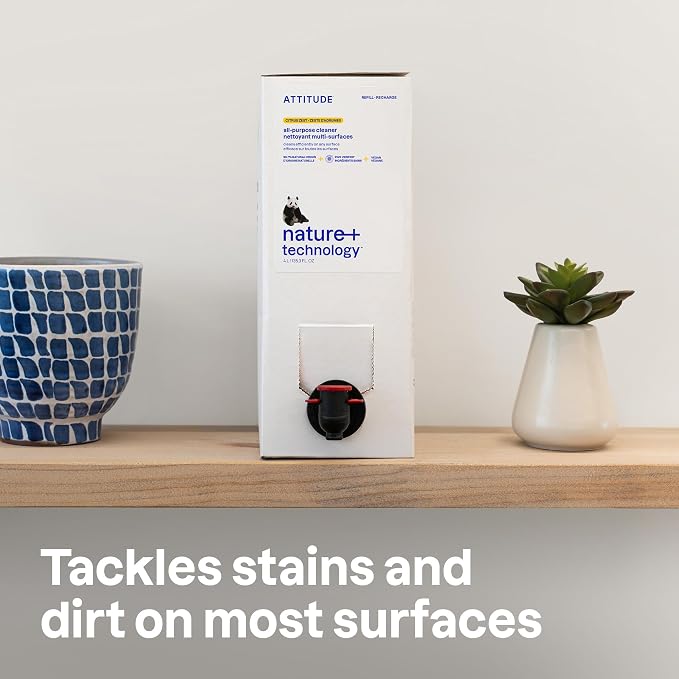 ATTITUDE All Purpose Cleaner Refill, EWG Verified, Plant-Based & Vegan - Image 2