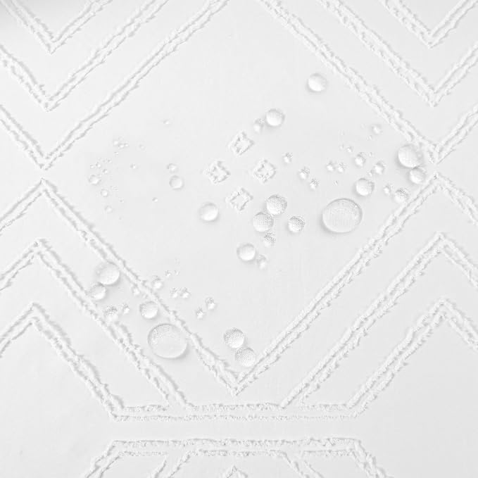 ROSERY No Hook Shower Curtain - Image 8