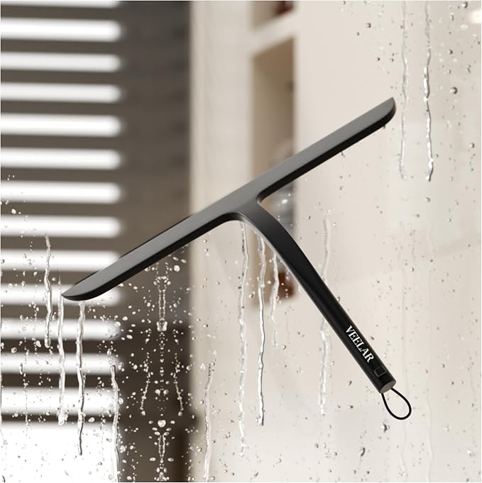 Shower Squeegee for Shower Glass, Bathroom Glass Cleaning Tool - Image 2