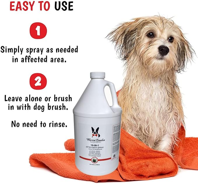 Warren London 10-in-1 After Bath Dog Spray | Dog Leave in Conditioner and - Image 4