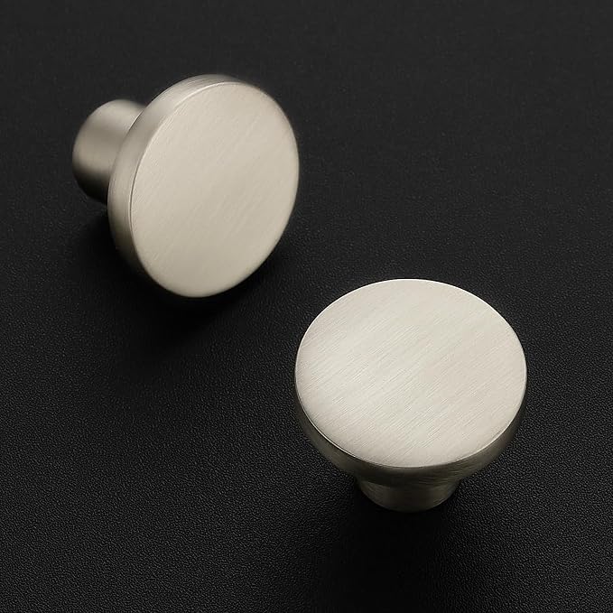 Ravinte 30 Pack Cabinet Knobs Brushed Nickel Kitchen Cabinet Knobs Round - Image 2