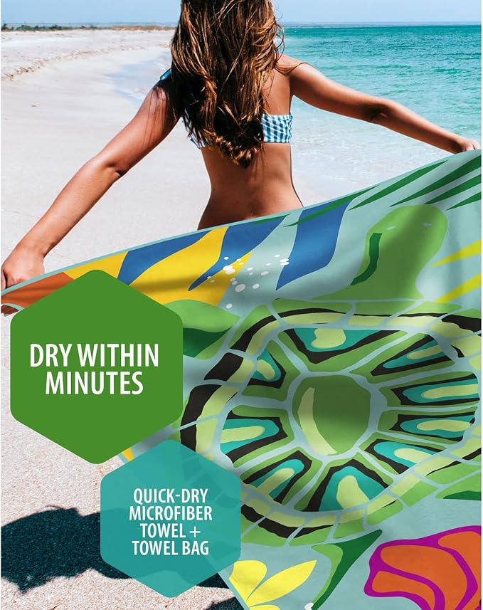 VENTURE 4TH Microfiber Beach Towel: Quick-Dry, Sandproof and Lightweight - Image 2