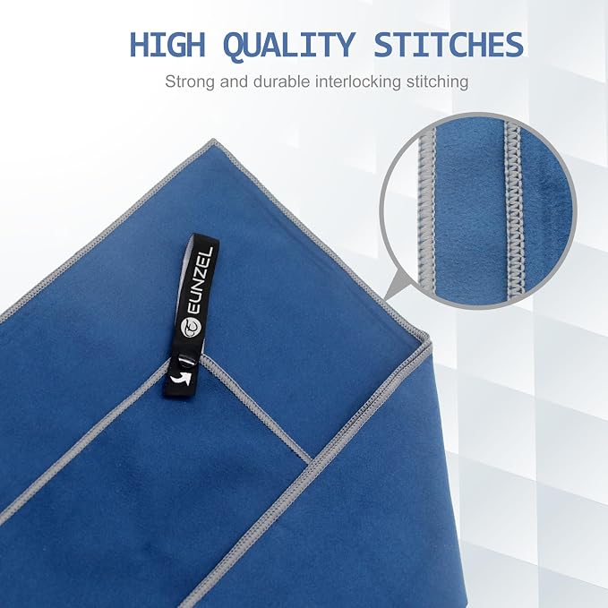 Eunzel Quick Dry Camping Towel, Microfiber Travel Towel Super Absorbent Fast - Image 5